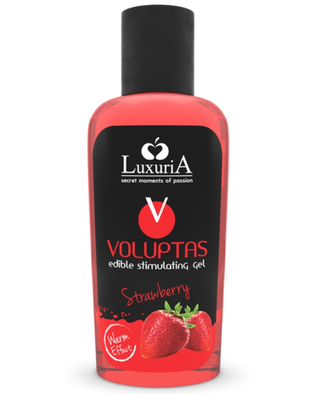 INTIMATELINE LUXURIA - VOLUPTAS GEL DE MASSAGE COMESTIBLE EFFET CHAUFFANT - FRAISE 100 ML
