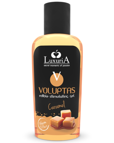 INTIMATELINE LUXURIA - VOLUPTAS GEL DE MASSAGE COMESTIBLE EFFET CHAUFFANT - CARAMEL 100 ML