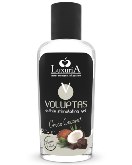 INTIMATELINE LUXURIA - VOLUPTAS GEL DE MASSAGE COMESTIBLE EFFET CHAUFFANT - NOIX DE COCO ET CRÈME 100 ML