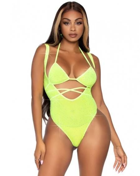 LEG AVENUE - HAUT DE BIKINI ET BODY TAILLE UNIQUE