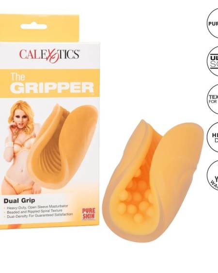 CALEXOTICS - MASTURBATEUR GRIP PERLÉ ORANGE