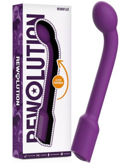 REWOLUTION - REWOFLEX VIBRATEUR STIMULATEUR DE POINT G FLEXIBLE