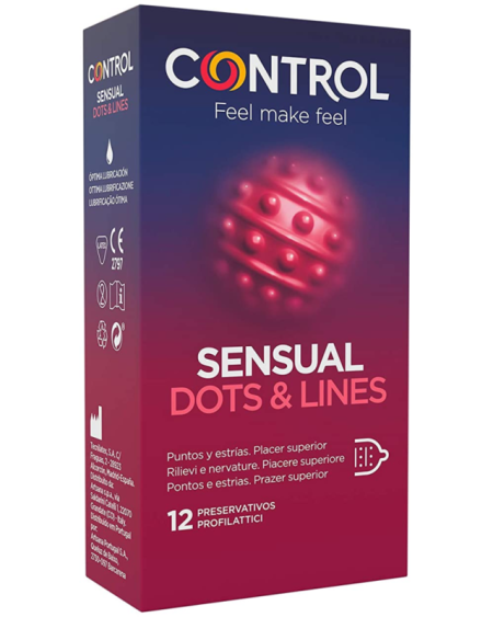 CONTROL - POINTS  LIGNES SENSUELLES POINTS ET VERGETURES 12 UNITÉS