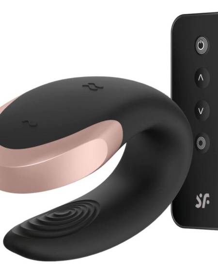 SATISFYER - VIBRATEUR DOUBLE LOVE LUXURY PARTNER NOIR