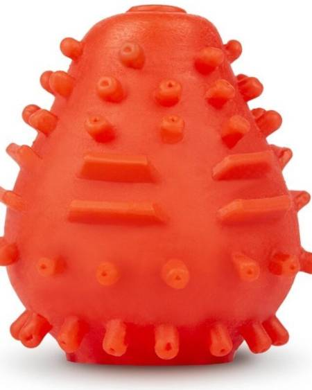 G-VIBE - OEUF MASTURBATEUR TEXTURÉ RÉUTILISABLE ROUGE