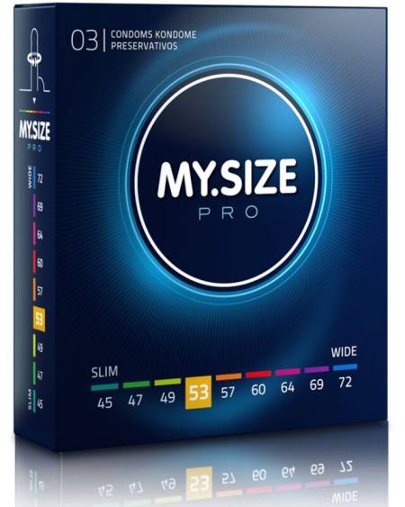 MY SIZE - PRO PRESERVATIFS 53 MM 3 UNITES