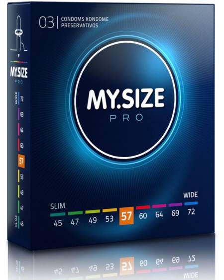MY SIZE - PRO PRÉSERVATIFS 57 MM 3 UNITÉS