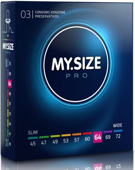 MY SIZE - PRO PRESERVATIFS 64 MM 3 UNITES