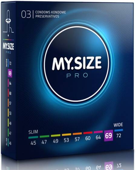 MY SIZE - PRO PRESERVATIFS 69 MM 3 UNITES