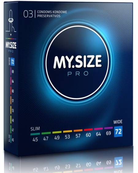 MY SIZE - PRO PRÉSERVATIFS 72 MM 3 UNITÉS