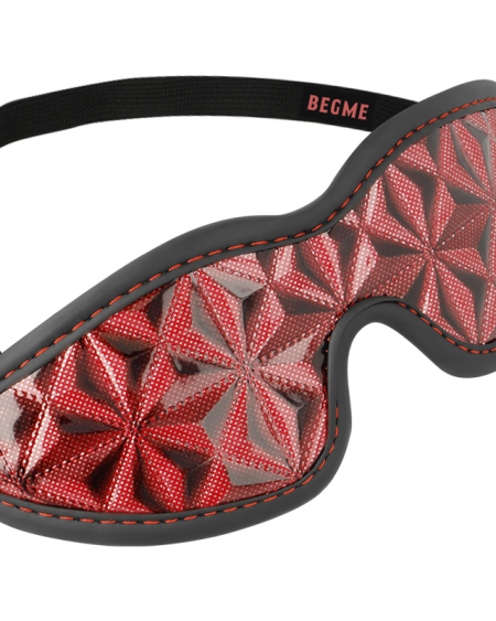 BEGME - MASQUE AVEUGLE PREMIUM ÉDITION ROUGE AVEC DOUBLURE EN NÉOPRÈNE