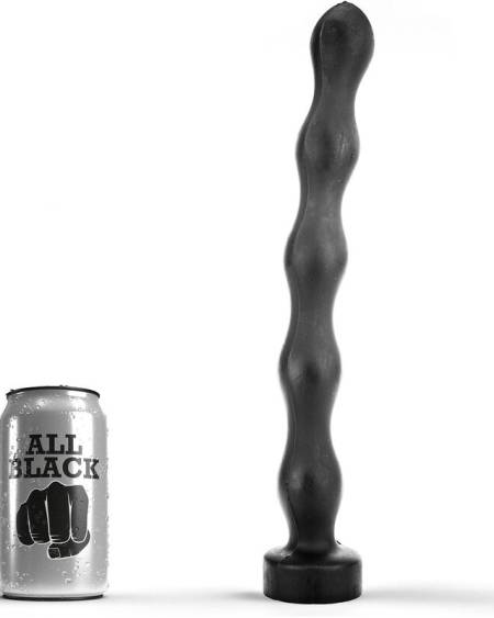 ALL BLACK - PLUG ANAL BALLE 32 CM
