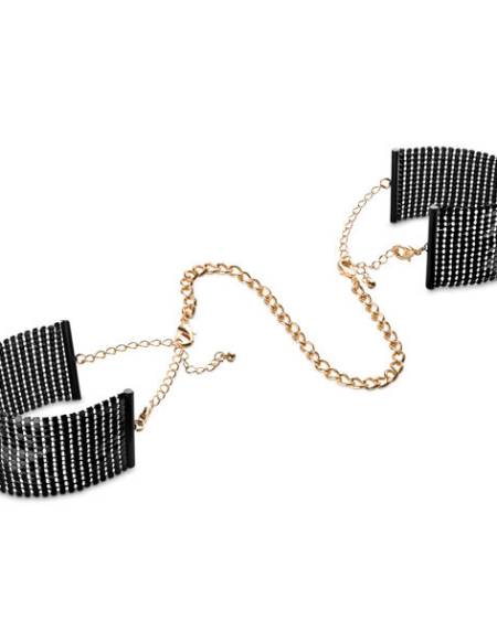 BIJOUX - DÉSIR MÉTALLIQUE MENOTTES EN MAILLE MÉTAL NOIR