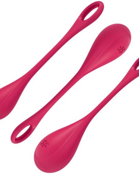 SATISFYER - ENSEMBLE ENTRAÎNEMENT YONI POWER 1 ROUGE