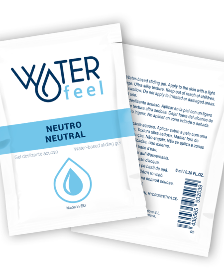 WATERFEEL - GEL DE GLISSEMENT NEUTRE  BASE DEAU 6 ML