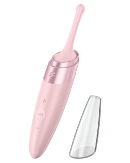 SATISFYER - VIBRATEUR  POINTE DE CLIT TWIRLING DELIGHT ROSE