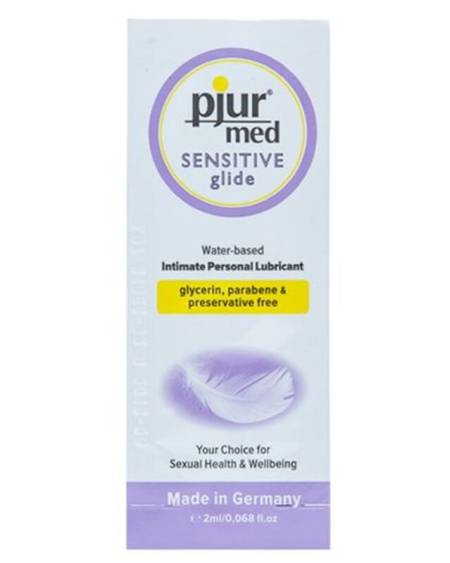 PJUR - MED LUBRIFIANT  BASE EAU SENSITIVE GLIDE 2 ML