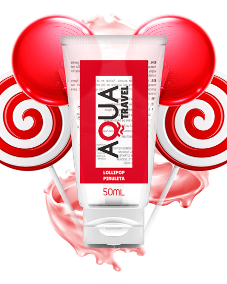 AQUA TRAVEL - LUBRIFIANT À BASE D''EAU SAVEUR LOLLIPOP - 50 ML