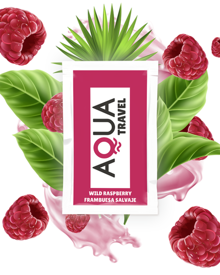 AQUA TRAVEL - LUBRIFIANT À BASE D'EAU SAVEUR FRAMBOISE SAUVAGE 6 ML
