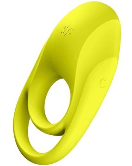 SATISFYER - VIBRATEUR  ANNEAU SPECTACULAIRE DUO JAUNE