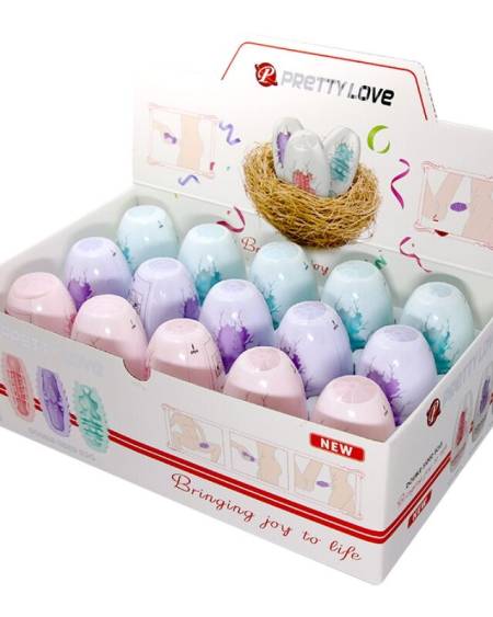 PRETTY LOVE - OEUF MASTURBATEUR DOUBLE FACE 15 UNITÉS