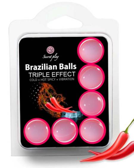 SECRETPLAY - SET 6 BALLES BRÉSILIENNES TRIPLE EFFET