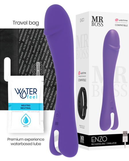 MR BOSS - ENZO VIBRATEUR WATCHME TECHNOLOGIE SANS FIL COMPATIBLE