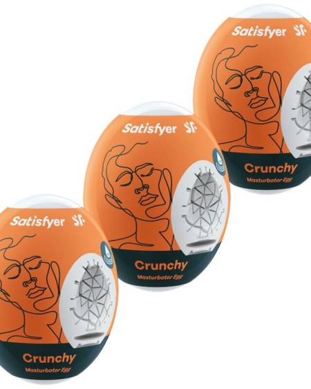 SATISFYER - 3 OEUFS MASTURBATEURS CRUNCHY