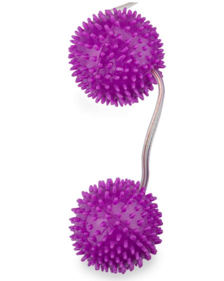 BAILE - BALLES TEXTURÉES VIOLET PROFONDEMENT PLAISIR 3.60 CM