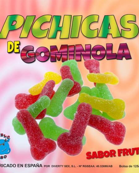 DIABLO GOLOSO - PICHITAS GUMMINOL AUX FRUITS AVEC SUCRE