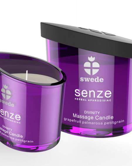 SWEDE - BOUGIE DE MASSAGE SENZE DIVINITY - PAMPLEMOUSSE, PALMAROSA, PETITGRAIN