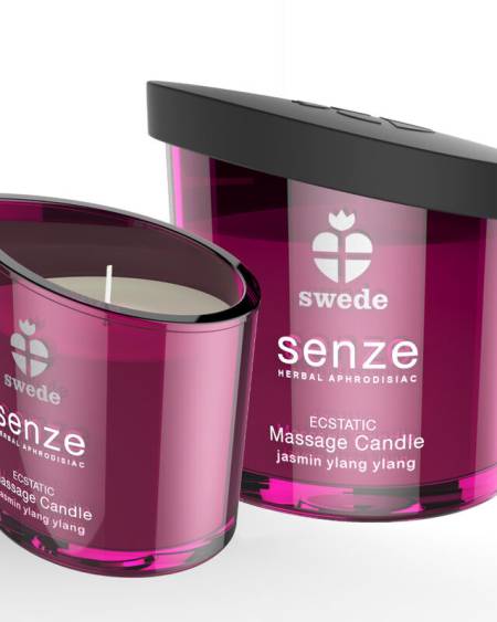 SWEDE - BOUGIE DE MASSAGE EXSTATIQUE SENZE - JASMIN, YLANG YLANG