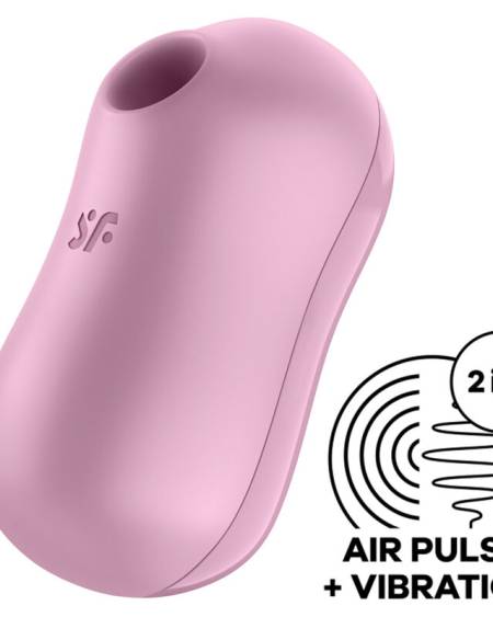 SATISFYER - COTTON CANDY ESTIMULADOR Y VIBRADOR LILA