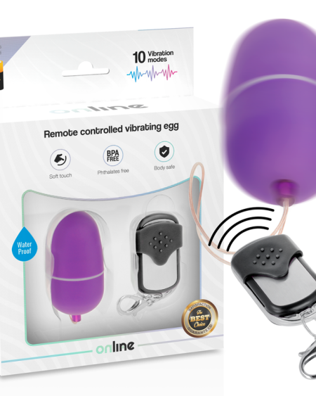 ONLINE - OEUF VIBRANT TÉLÉCOMMANDE M LILAS