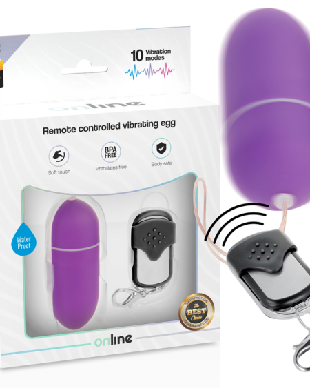 ONLINE - OEUF VIBRANT TÉLÉCOMMANDE L LILAS