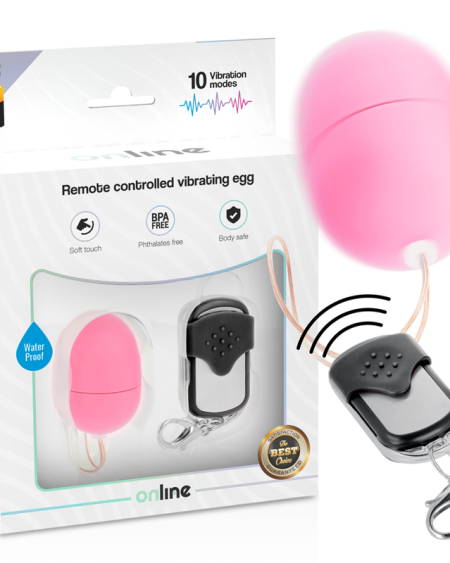 ONLINE - OEUF VIBRANT TÉLÉCOMMANDE S ROSE