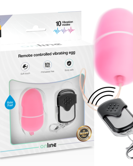 ONLINE - OEUF VIBRANT TÉLÉCOMMANDE M ROSE
