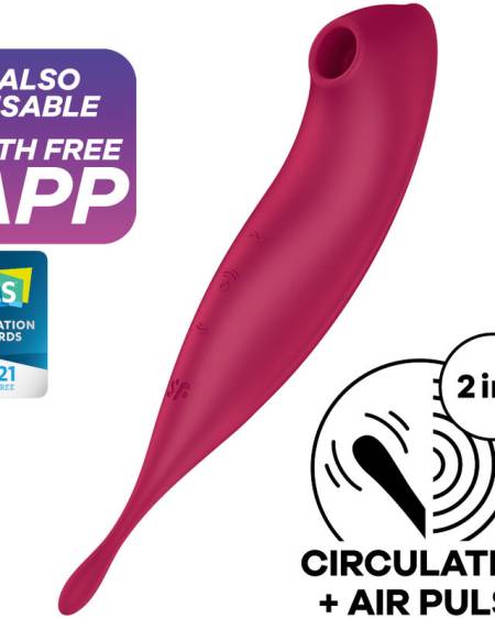 SATISFYER - TWIRLING PRO+ ESTIMULADOR Y VIBRADOR APP VERDE