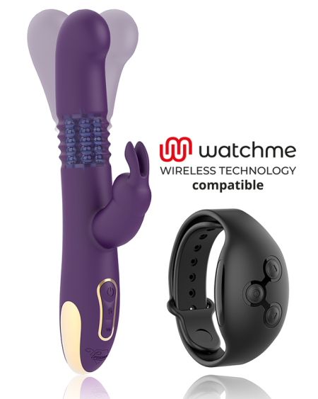 TREASURE - BASTIAN RABBIT UP  DOWN, ROTATEUR ET VIBRATEUR COMPATIBLE AVEC LA TECHNOLOGIE SANS FIL WATCHME