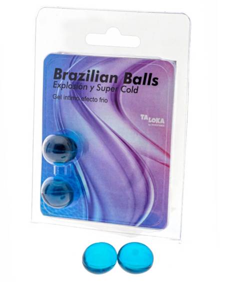 TALOKA - 2 BOULES BRÉSILIENNES GEL EXCITANT EFFET FROID