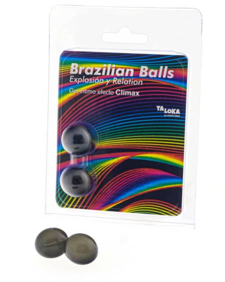 TALOKA - 2 BOULES BRÉSILIENNES GEL EXCITANT EFFET CLIMAX