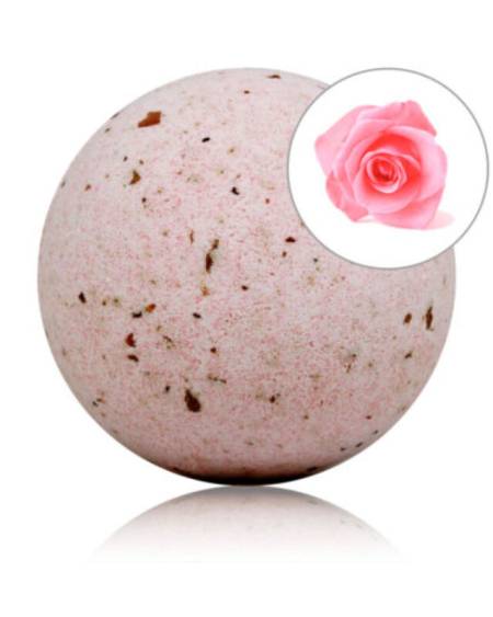 TALOKA - BOMBE DE BAIN PARFUMÉE AUX ROSES AUX PÉTALES DE ROSE