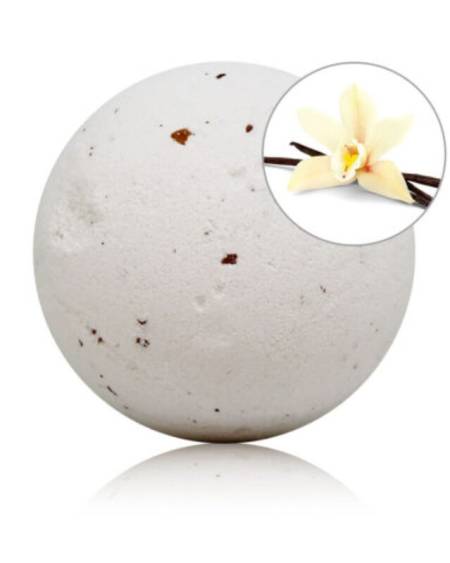 TALOKA - BOMBE DE BAIN PARFUMÉE VANILLE AUX PÉTALES DE ROSE
