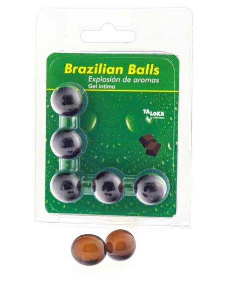 TALOKA - GEL INTIME AU CHOCOLAT 5 BOULES BRÉSILIENNES