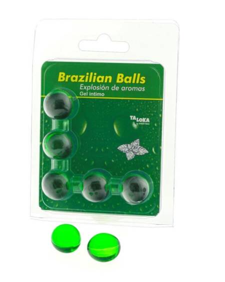 TALOKA - 5 BOULES BRÉSILIENNES GEL INTIME MENTHE