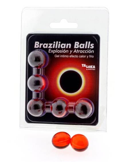 TALOKA - 5 BOULES BRÉSILIENNES GEL EXCITANT EFFET CHAUD  FROID