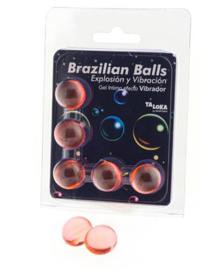 TALOKA - 5 BALLES BRÉSILIENNES GEL EXCITANT EFFET VIBRANT