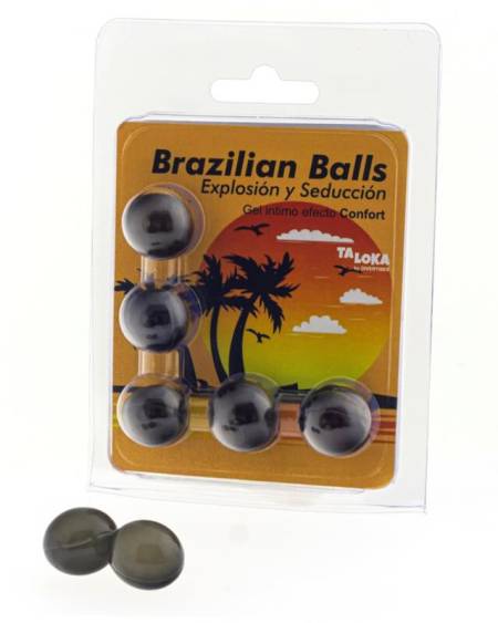 TALOKA - 5 BALLES BRÉSILIENNES GEL EXCITANT EFFET CONFORT