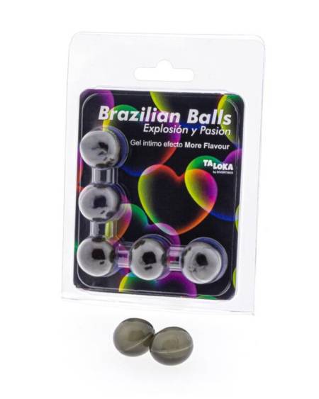 TALOKA - 5 BOULES BRÉSILIENNES PLUS DEFFET DE SAVEUR GEL EXCITANT
