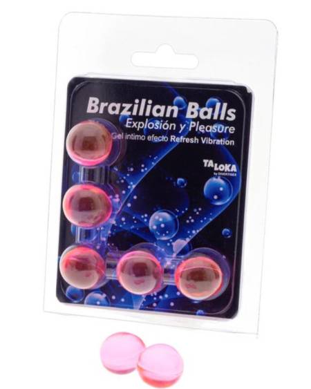 TALOKA - 5 BALLES BRÉSILIENNES REFRESH EFFET VIBRANT GEL EXCITANT